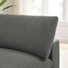 Commix Down Filled Overstuffed Armless Chair by Modway| Gray