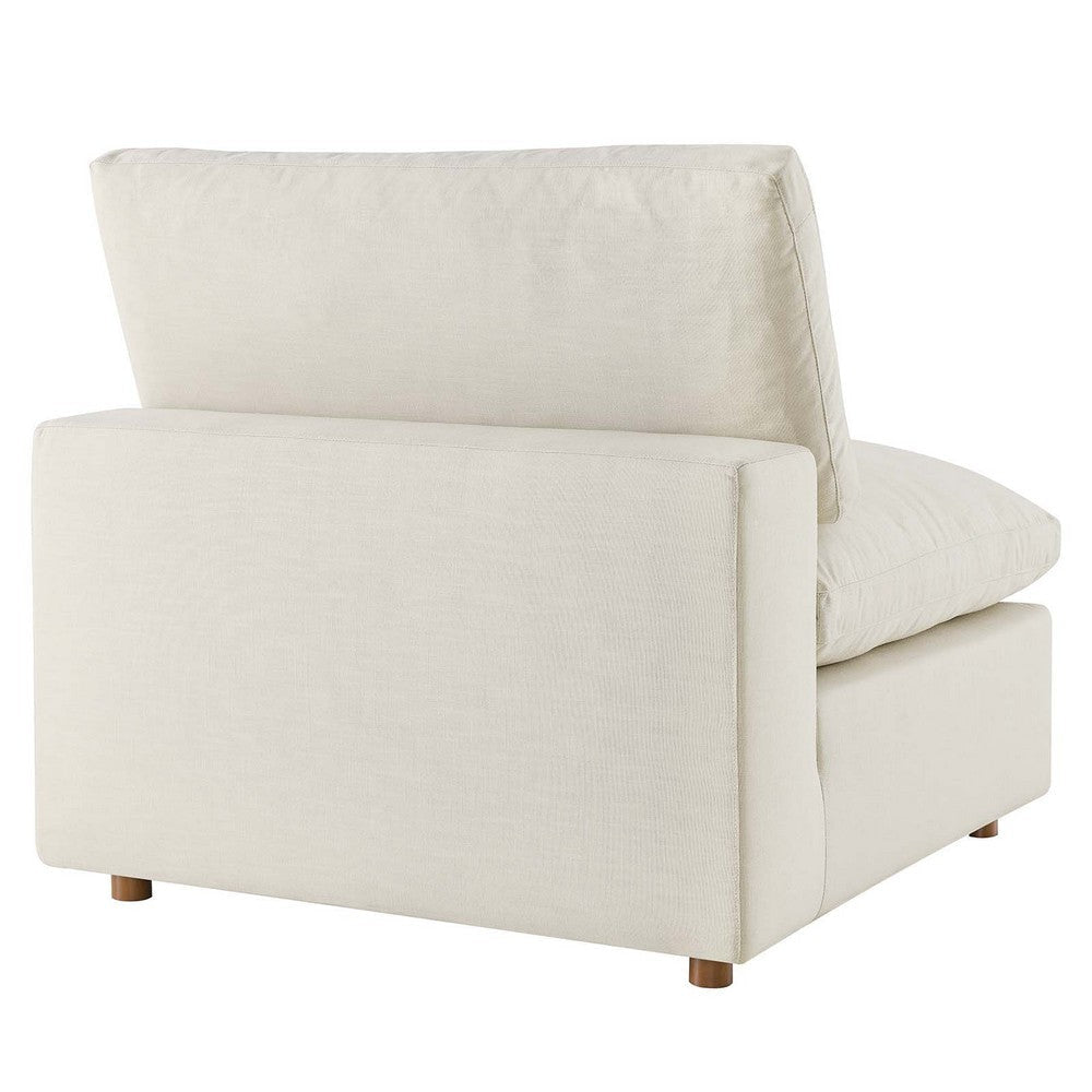 Modway Commix Modular Sofa Armless Chair Light Beige Fabric MDY-EEI-3270-LBG