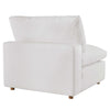 Commix Down Filled Overstuffed Armless Chair by Modway| White