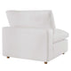 Commix Down Filled Overstuffed Armless Chair by Modway| White