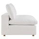 Commix Down Filled Overstuffed Armless Chair by Modway| White