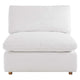 Commix Down Filled Overstuffed Armless Chair by Modway| White