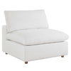 Commix Down Filled Overstuffed Armless Chair by Modway| White