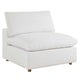 Commix Down Filled Overstuffed Armless Chair by Modway| White