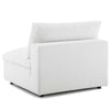 Commix Down Filled Overstuffed Armless Chair by Modway| White