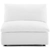 Commix Down Filled Overstuffed Armless Chair by Modway| White