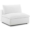 Commix Down Filled Overstuffed Armless Chair by Modway| White