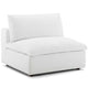 Commix Down Filled Overstuffed Armless Chair by Modway| White