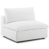 Modway Commix Down-Filled Overstuffed Upholstered Sectional Sofa Armless Chair in White