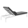 Perspective Cushion Outdoor Patio Chaise Lounge Chair by Modway| Black