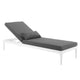 Perspective Cushion Outdoor Patio Chaise Lounge Chair by Modway| Black