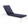 Perspective Cushion Outdoor Patio Chaise Lounge Chair by Modway| Blue