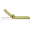 Perspective Cushion Outdoor Patio Chaise Lounge Chair by Modway| Green