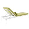 Perspective Cushion Outdoor Patio Chaise Lounge Chair by Modway| Green