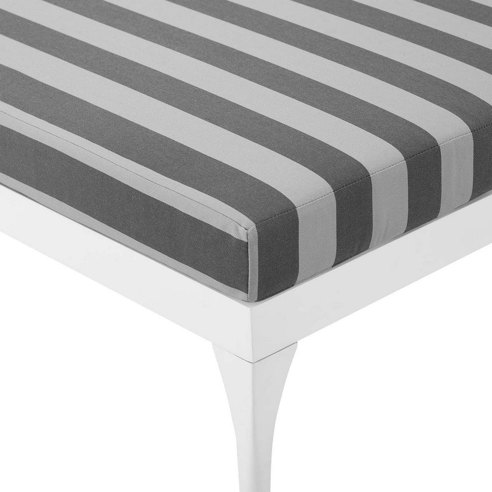 Perspective Cushion Outdoor Patio Chaise Lounge Chair by Modway| Gray
