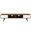 Transmit 70" Media Console Wood TV Stand by Modway| White