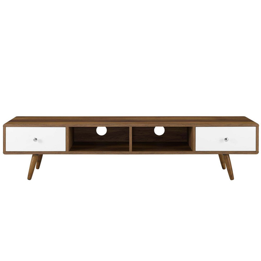 Transmit 70" Media Console Wood TV Stand by Modway| White