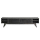 Modway Render Mid-Century Modern Low Profile 70 Inch TV Stand in Charcoal 70’’