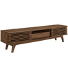 Modway Render 70" Mid-Century Modern Low Profile Entertainment TV Stand, 70 Inch, Walnut Walnut