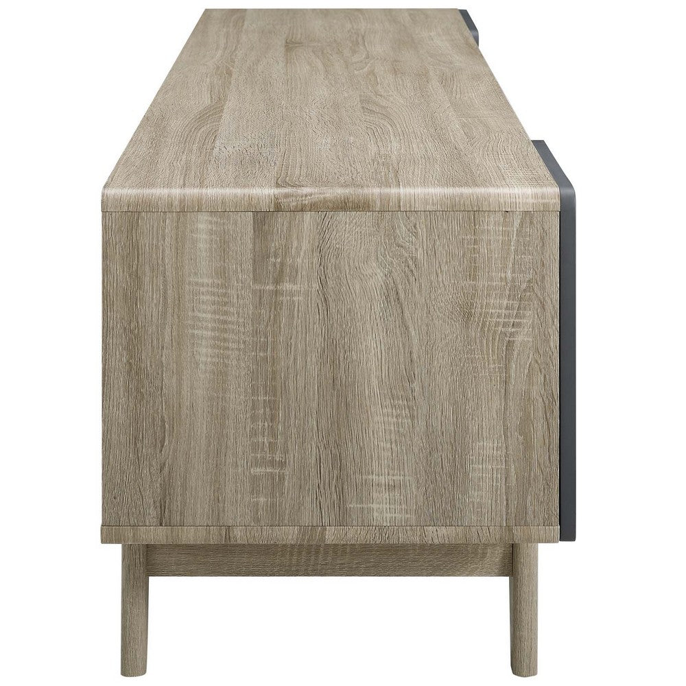 Tread 70" Media Console TV Stand by Modway| Gray