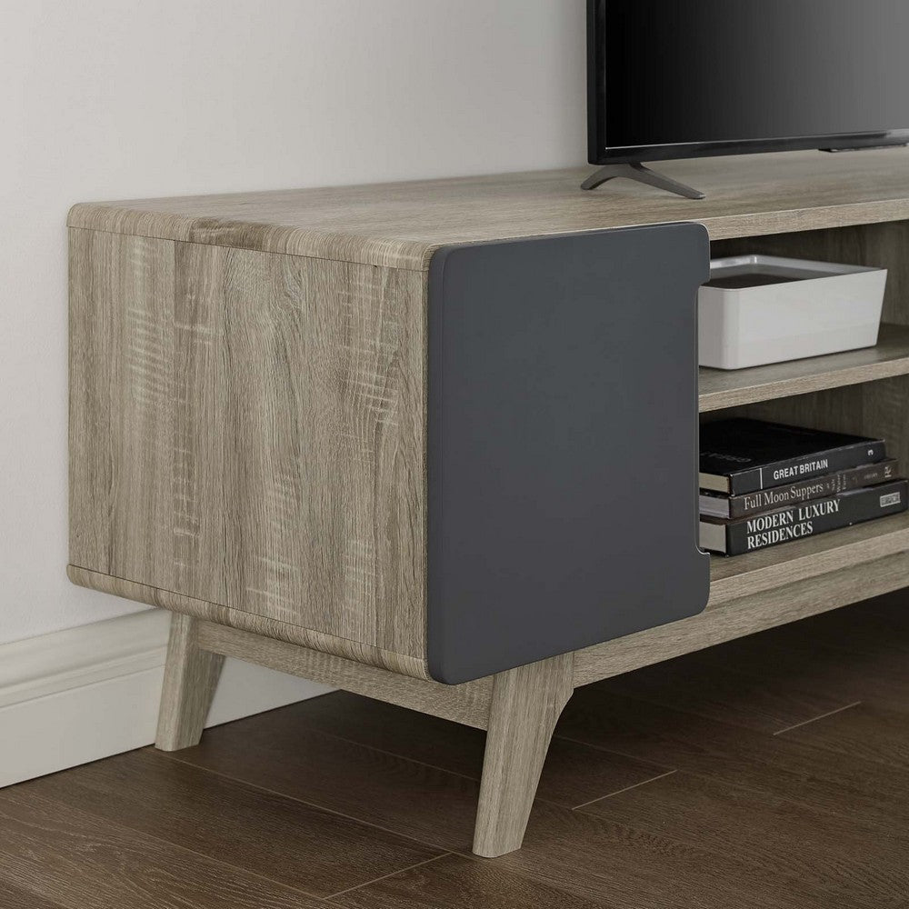 Tread 70" Media Console TV Stand by Modway| Gray