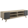 Tread 70" Media Console TV Stand by Modway| Gray