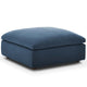 Commix Down Filled Overstuffed Ottoman by Modway| Blue