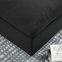 Commix Down Filled Overstuffed Ottoman by Modway| Black