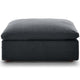 Commix Down Filled Overstuffed Ottoman by Modway| Gray