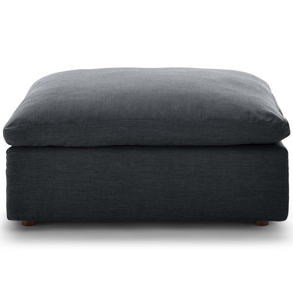 Modway Commix Down-Filled Overstuffed Upholstered Sectional Sofa Ottoman in Gray MDY-EEI-3318-GRY