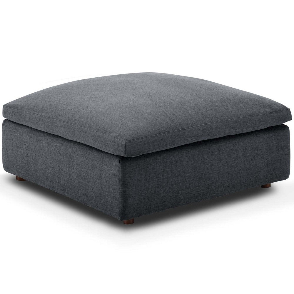 Commix Down Filled Overstuffed Ottoman by Modway| Gray