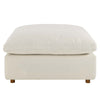 Modway Modular Sofa Commix Down-Filled Overstuffed Upholstered Sectional Sofa Ottoman in Light Beige MDY-EEI-3318-LBG