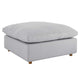 Commix Down Filled Overstuffed Ottoman by Modway| Gray