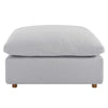 Commix Down Filled Overstuffed Ottoman by Modway| Gray