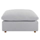 Commix Down Filled Overstuffed Ottoman by Modway| Gray