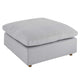 Commix Down Filled Overstuffed Ottoman by Modway| Gray