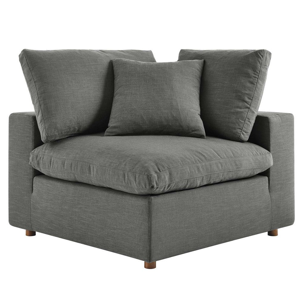 Commix Down Filled Overstuffed Corner Chair by Modway| Gray
