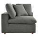 Commix Down Filled Overstuffed Corner Chair by Modway| Gray