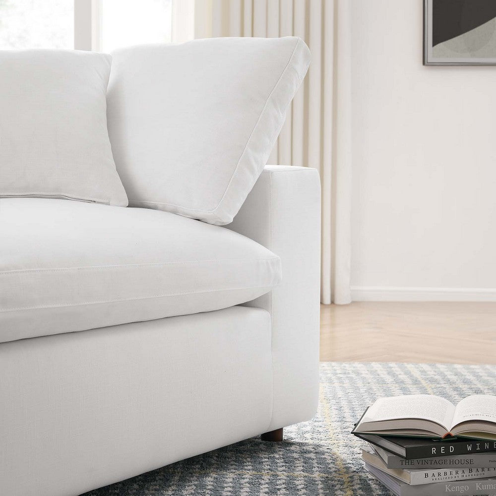 Commix Down Filled Overstuffed Corner Chair by Modway| White