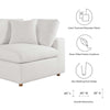 Commix Down Filled Overstuffed Corner Chair by Modway| White