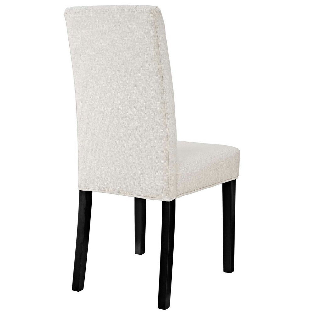 Modway Confer Modern Tufted Upholstered Fabric Parsons Two Kitchen and Dining Room Chairs in Beige MDY-EEI-3325-BEI