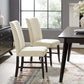 Motivate Channel Tufted Upholstered Fabric Dining Chair Set of 2  - No Shipping Charges