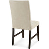 Promulgate Biscuit Tufted Upholstered Fabric Dining Chair Set of 2  - No Shipping Charges