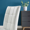 Promulgate Biscuit Tufted Upholstered Faux Leather Dining Side Chair Set of 2  - No Shipping Charges