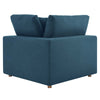 Modway Commix Down Down Filled Overstuffed 2 Piece Sectional Sofa Set Two Corner Chairs Azure MDY-EEI-3354-AZU