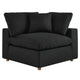 Commix 2 Piece Down Filled Overstuffed Sectional Sofa Set by Modway| Black