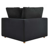Commix 2 Piece Down Filled Overstuffed Sectional Sofa Set by Modway| Black