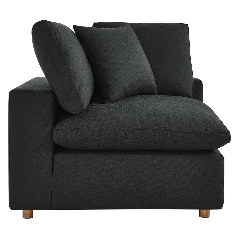 Commix 2 Piece Down Filled Overstuffed Sectional Sofa Set by Modway| Black