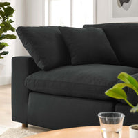 Commix 2 Piece Down Filled Overstuffed Sectional Sofa Set by Modway| Black