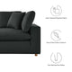 Commix 2 Piece Down Filled Overstuffed Sectional Sofa Set by Modway| Black